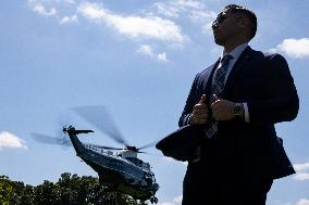 DC: President Biden Departs the White House