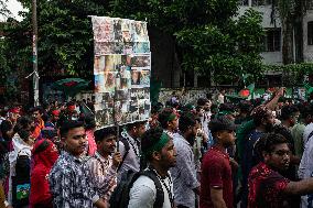 Thousands Of People Join 'Shahidi March' In Dhaka