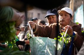 Retirees, Social Organizations, and Unions Protest in Front of National Congress in Buenos Aires