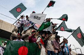 Thousands Of People Join 'Shahidi March' In Dhaka