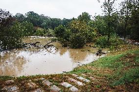 Storm And Flooding Of Ponte Lambro In Milan