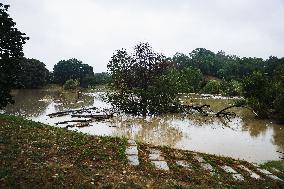 Storm And Flooding Of Ponte Lambro In Milan