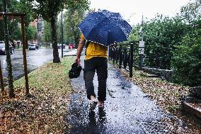 Storm And Flooding Of Ponte Lambro In Milan