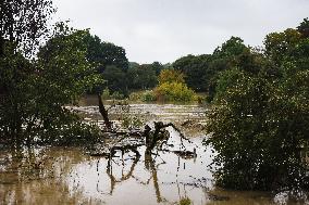 Storm And Flooding Of Ponte Lambro In Milan