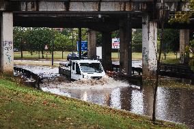 Storm And Flooding Of Ponte Lambro In Milan