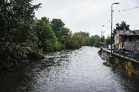 Storm And Flooding Of Ponte Lambro In Milan