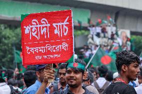 March For Martyrs Of ‘July Revolution’ In Dhaka