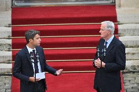 Handover Ceremony At Hotel De Matignon - Paris