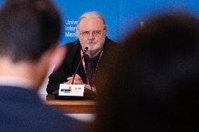 Writer Jon Fosse's Press Conference In Santander