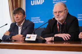 Writer Jon Fosse's Press Conference In Santander