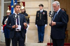 Handover Ceremony At Hotel De Matignon - Paris