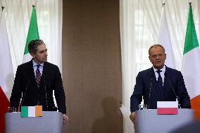 Prime Minister Donald Tusk Meets With Irish Prime Minister Simon Harris In Rzeszow