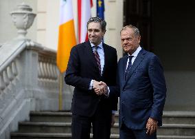 Prime Minister Donald Tusk Meets With Irish Prime Minister Simon Harris In Rzeszow