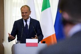 Prime Minister Donald Tusk Meets With Irish Prime Minister Simon Harris In Rzeszow