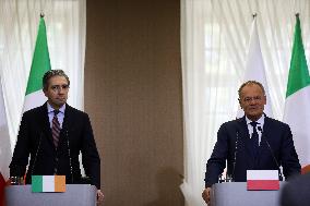 Prime Minister Donald Tusk Meets With Irish Prime Minister Simon Harris In Rzeszow