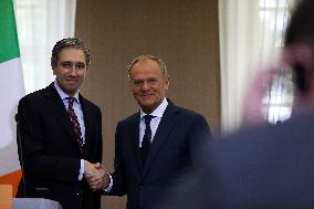 Prime Minister Donald Tusk Meets With Irish Prime Minister Simon Harris In Rzeszow