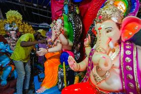 Ganesh Chaturthi Festival Preparation In Ahmedabad