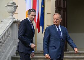 Taoiseach Harris Meets Polish PM After Key Talks In Kiev