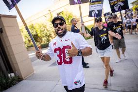 SAG-AFTRA Video Game Actor Picket In Front Of Warner Bros.