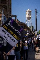 SAG-AFTRA Video Game Actor Picket In Front Of Warner Bros.