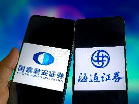 Illustration Guotai Junan Securities Plans To Merge With Haitong Securities