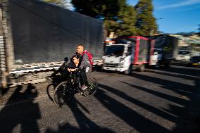 Truckers Protests Against Rise In Fuel Prices In Colombia