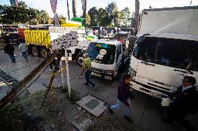 Truckers Protests Against Rise In Fuel Prices In Colombia