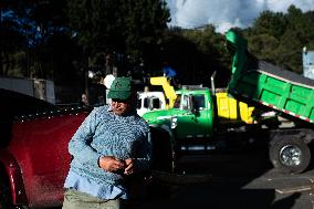 Truckers Protests Against Rise In Fuel Prices In Colombia