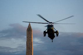 President Biden Returns To The White House From A Trip To Wisconsin On September 5, 2024