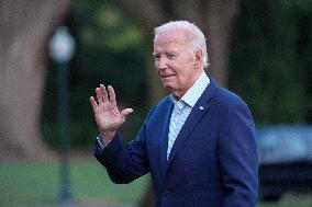 President Biden Returns To The White House From A Trip To Wisconsin On September 5, 2024