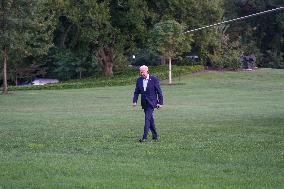 President Biden Returns To The White House From A Trip To Wisconsin On September 5, 2024