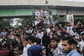 Students Rally To Mark One Month Since Hasina's Fall - Dhaka