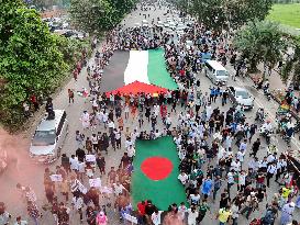 Students Rally To Mark One Month Since Hasina's Fall - Dhaka