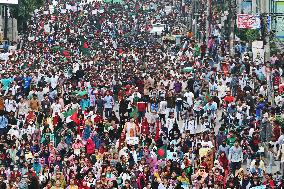 Students Rally To Mark One Month Since Hasina's Fall - Dhaka