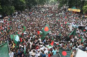 Students Rally To Mark One Month Since Hasina's Fall - Dhaka