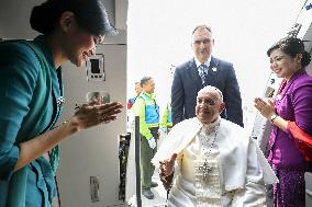 Pope Francis Departs Jakarta