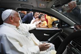 Pope Francis Departs Jakarta