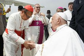 Pope Francis Departs Jakarta