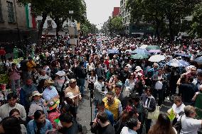 Students From Various Universities In Mexico, Protest In Favour Of Judicial Reform