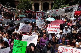 Students From Various Universities In Mexico, Protest In Favour Of Judicial Reform