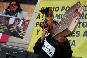 Students From Various Universities In Mexico, Protest In Favour Of Judicial Reform