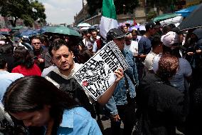 Students From Various Universities In Mexico, Protest In Favour Of Judicial Reform