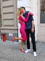 Paris Hilton Kissing Her Husband Carter Rheum - NYC