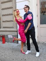 Paris Hilton Kissing Her Husband Carter Rheum - NYC