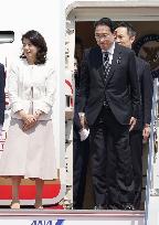 Japan PM Kishida leaves for South Korea