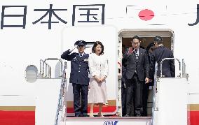 Japan PM Kishida leaves for South Korea