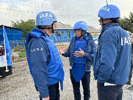 IAEA Head Visits Zaporizhzhya Nuclear Power Plant - Ukraine