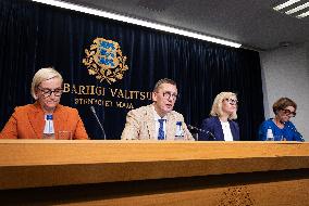 Estonian Government press conference