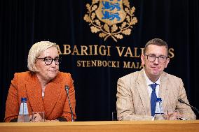 Estonian Government press conference