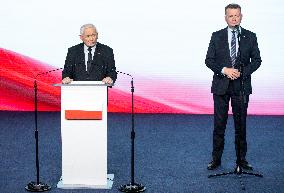 Jaroslaw Kaczynski Press Conference